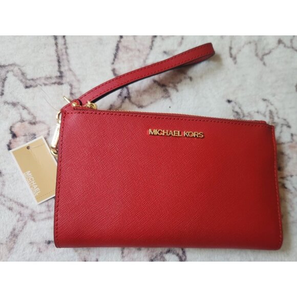 Michael Michael Kors Jet Set Travel Large Double Slit Wristlet In